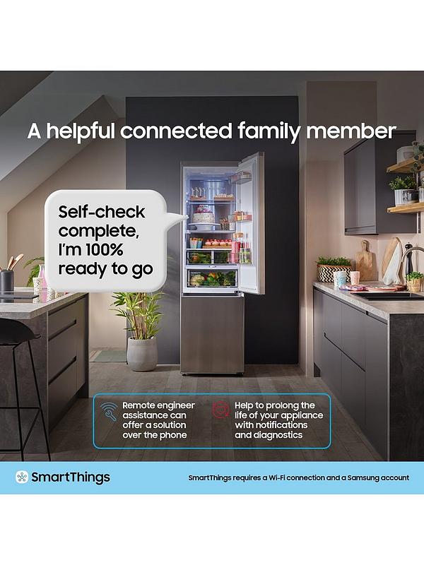 Samsung Series 8 RB38C607AB1/EU 70/30 Smart Fridge Freezer with SpaceMax™ technology - Black - Image 5